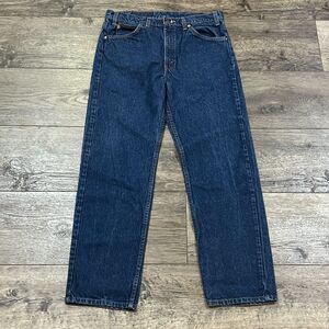 Levi’s Orange Tab 505 Regular Fit Straight Leg Dark Wash Jeans - Men’s 34x30